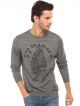 ED HARDY Printed Pullover with Ribbed Hems