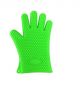 Multipurpose Silicone Anti-scald Glove Microwave Oven Mitts Pot Holder Heat Proof Resistant Cooking Baking Hand Safety Gloves -1 Piece Green