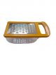 Grater with Container Box Storage for Cheese/Vegetables (Yellow)