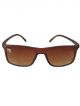 Brown color Wrap around Rectangle sunglasses   