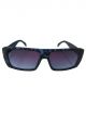 Rectangular dual color Blue frame sunglasses for men
