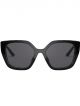 Stylish Black curved frame, Black shade sunglasses 