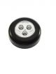Round black and white 4 LED  stick tap touch lamp LED Front Light  (Black)