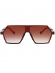 Pentagon shape, Brown colour frame, Brown shade sunglass