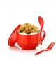 Maggi & Soup Bowl with Spoon (650 ML) Red