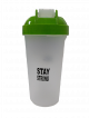 Shaker Bottle with Motivational Quotes  - Stay Strong (700 ML) Green