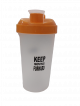 Shaker Bottle with Motivational Quotes  - Keep moving forward (700 ML) Orange