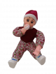 PVC soft plush sitting doll (Red)  