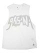 Reebok Casual Sleeveless Solid White Top