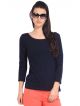 United Colors Of Benetton Navy Blue Tee Tops Lightweight