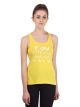 ALCIS Casual No Sleeve Printed Women Yellow Top