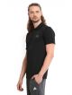 Adidas Mens Climalite Textured Rugby Polo T Shirt