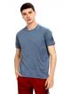 ADIDAS Solid Men Round or Crew Grey T-Shirt