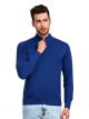 WROGN Solid High Neck Casual Men Blue Sweater