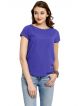 UCB Casual Short Sleeve Solid Women Purple Top