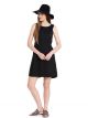 UCB Women Fit and Flare Black Dress