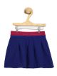UCB Girls Self Design Regular Blue Skirt