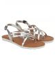 Bata Women Silver color Flats Sandal