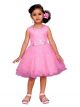 AARIKA Girls Midi/Knee Length Party Dress  (Pink, Sleeveless)