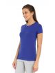 JOCKEY Self Design Women Round Neck Blue T-Shirt