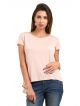 PEPE JEANS Solid Women Round Neck Pink T-Shirt