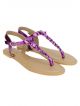 Miss CL By Carlton London Women Purple Flats Sandal