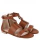 Bata Women Brown Flats Sandal