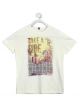 United Colors of Benetton Boys Printed Cotton Blend T Shirt 