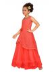 AARIKA Girls Maxi/Full Length Party Dress  (Pink, Sleeveless)