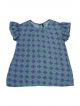 UCB Baby Girls Casual Cotton Viscose Blend Top  (Blue, Pack of 1)