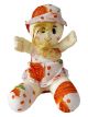 Stuffed cute soft sitting doll toy (Orange)