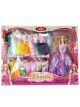 Beautiful doll set with 16 dresses