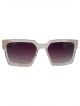 UV Protection Vintage Sunglasses with Transparent frame