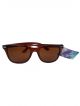 POLARIZED SUN GLASSES WITH BROWN FRAME