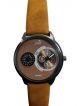 Men wrist watch with Brown  dial case