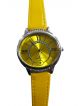 Women wrist watch with Yellow  dial case