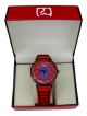 Spiderman wrist watch with Red and Blue dial case for men