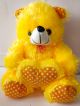 Stuffed Soft yellow teddy bear with heart