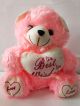 Soft toy teddy bear with best wishes heart