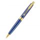 Parker Aster Matte Blue GT Gold Trim, Blue Body, Fine Point, Blue Ink Ball Pen