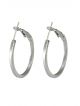 Silver color Fashion Party Wear Hoop 5 cm Earrings for Girls and Women 