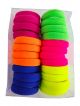 Multicolor Lining Original Rubber Hairbands - Set Of 24 Pcs.