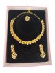 Golden Color Wedding Jewellery AMERICAN Diamond Necklace Set For Women 