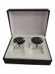 Black and Silver color Button Studs Cufflink FOR Men ( 1PAIR) 