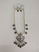 ARTIFICIAL WHITE PEARLS AFGANI STYLE NECKLACE SET 