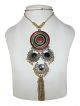 ARTIFICIAL GOLDEN COLOR AFGANI STYLE NECKLACE