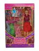 Charm Girl doll set with 3 shimmer dresses with hair band