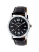 Maxima Round Black Leather Analog Automatic Casual Watch For Men