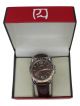 HMT  day & date  sports wrist watch for men with cherry color Strap 