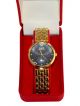 HMT Watch for Women with Black Dial case and golden color Stainless Steel Chain 